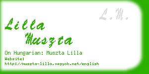 lilla muszta business card